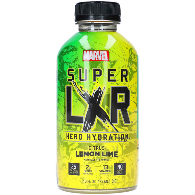 Arizona Marvel Super LXR Lemon Lime - Exotic Drink - Marvel - electrolytes - vitamins - antioxidants - Kirkland - Montreal West Island Exotic Beverages