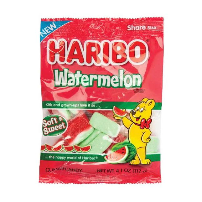 Haribo Watermelon - Exotic Snack - Exotic Fruit Gummies - Rare Sweets - Rare Gummies - Kirkland - Montreal West Island Candy