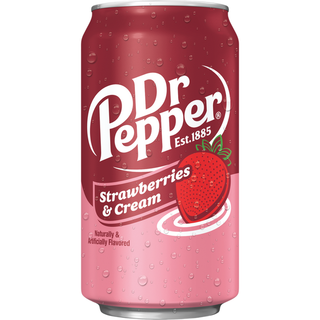 Dr Pepper Strawberries and Cream - Soda - Pop - Exotic Drinks - Kirkland - Montreal West Island Exotic Beverages