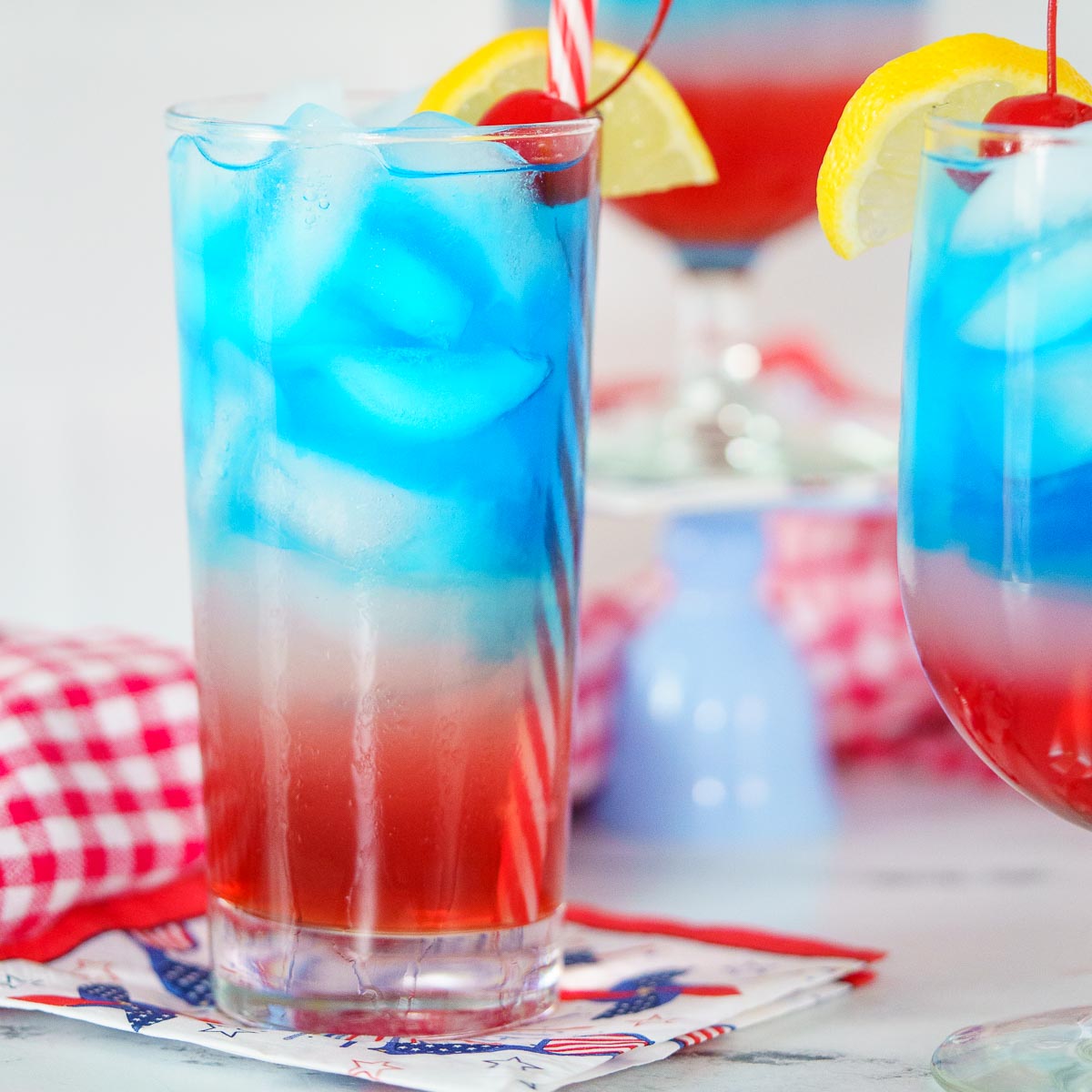 Tri-Colour Popsicle Splash Mocktail