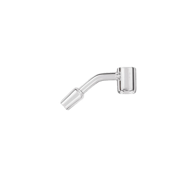 Quartz Flat Top Bucket Banger - Small 45° Clear Joint