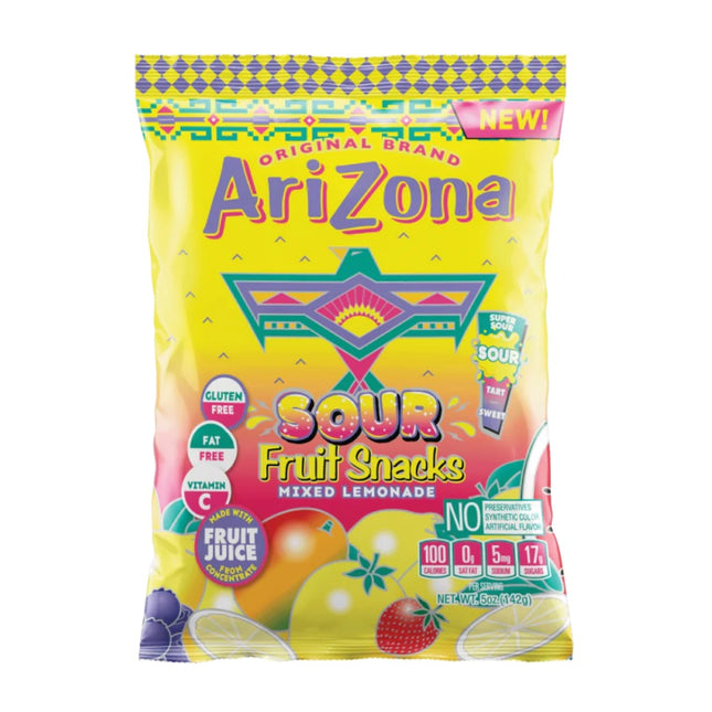 Arizona Sour Fruit Snacks - Exotic Snack - Exotic Fruit Gummies - Rare Sweets - Rare Gummies - Kirkland - Montreal West Island Candy