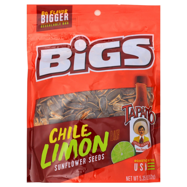 Bigs Chile Limon Sunflower Seeds - Exotic Snack - Rare Salty Snacks - Kirkland - Montreal West Island Salty Snacks