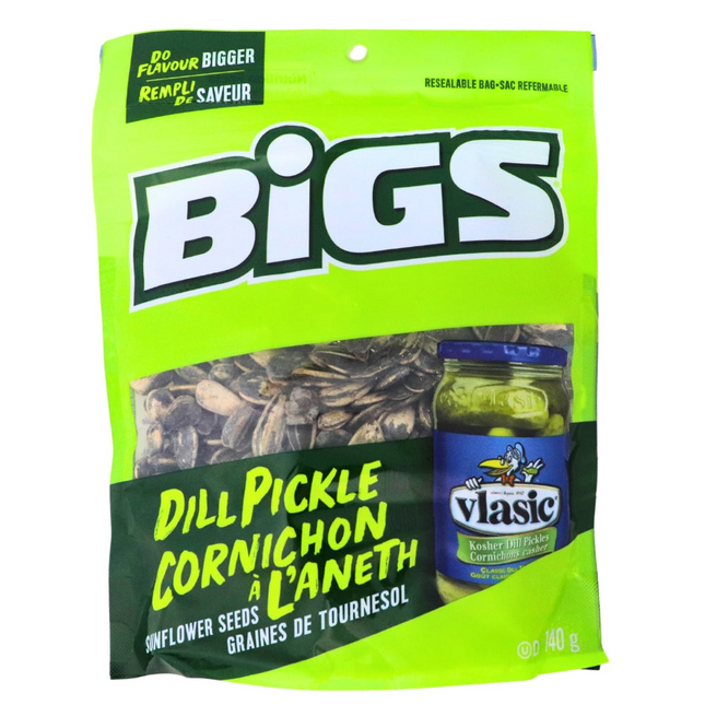Bigs Dill Pickle Sunflower Seeds - Exotic Snack - Rare Salty Snacks - Kirkland - Montreal West Island Salty Snacks