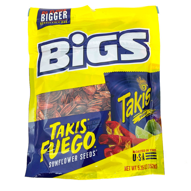 Bigs Takis Fuego Sunflower Seeds - Exotic Snack - Rare Salty Snacks - Kirkland - Montreal West Island Salty Snacks